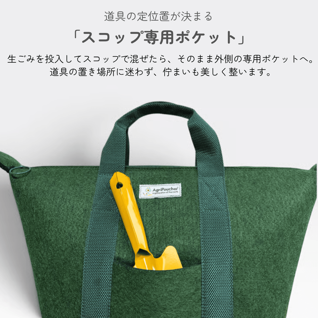 本体：グリーン、ファスナー：イエロー