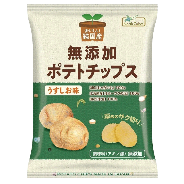 ノースカラーズ ポテトチップス うすしお 60g 60g オーガニックライフ コスメ 雑貨 クレヨンハウス