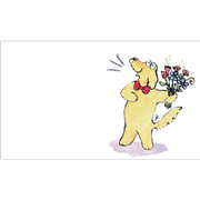 うちむらたかし　メッセージカード＋封筒　flower