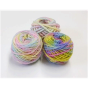 三原色で染めた毛糸・細　10g	