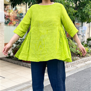 CAYA　かやサイドギャザートップス竹