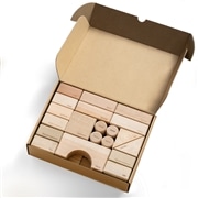 オークヴィレッジ | 寄木の積木【英語版】 (紙箱入り　37ピース程度)