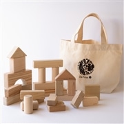 オークヴィレッジ | 寄木の積木（ふくろ付き　25ピース程度）