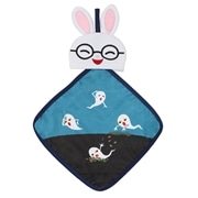 めがねうさぎ　ループタオル　ネイビー