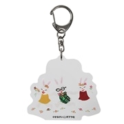めがねうさぎ　アクリルキーホルダー　おはな