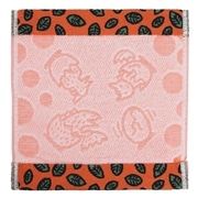 ティラノサウルス  おまえうまそうだな　ハンドタオル　オレンジ