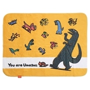 ティラノサウルス  おまえうまそうだな　ブランケット　イエロー