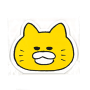 ノラネコぐんだん　ダイカットメモ　かお