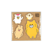 ノラネコぐんだん　ダイカット付箋　しゅうごう