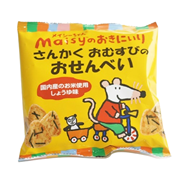 メイシーちゃんのおきにいり  さんかくおむすびせんべい 35g