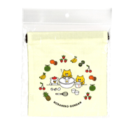 ノラネコぐんだん　巾着（プリンアラモード）