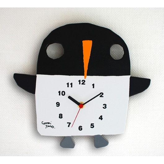 【数量限定】GOMI TARO CLOCK ペンギン（壁掛け時計）