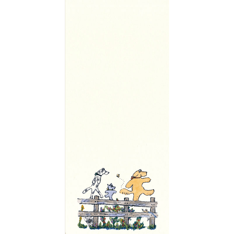 うちむらたかし　オリジナル一筆箋　 ネコのみち