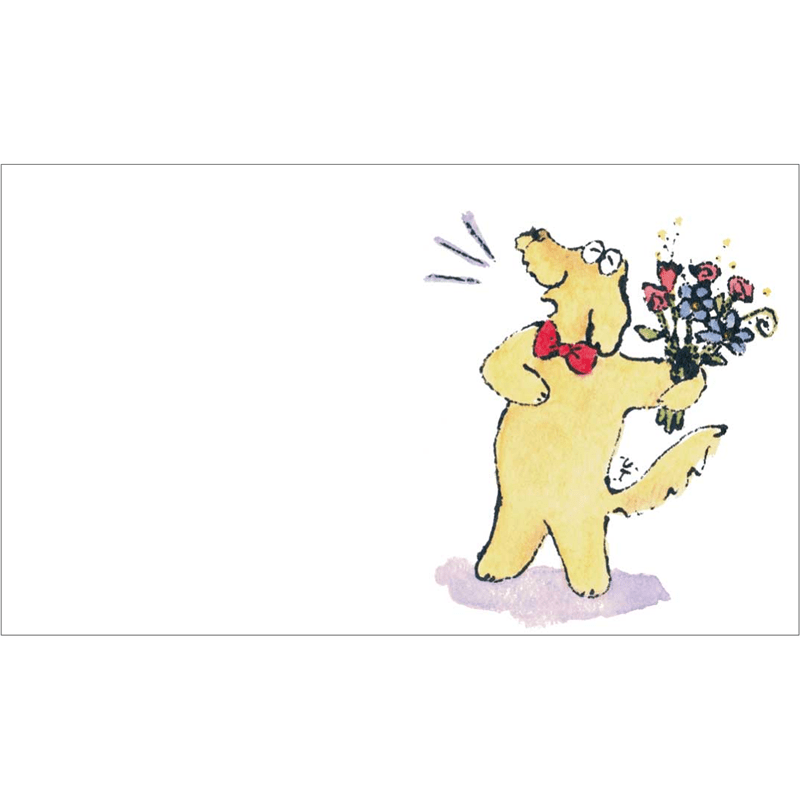 うちむらたかし　メッセージカード＋封筒　flower