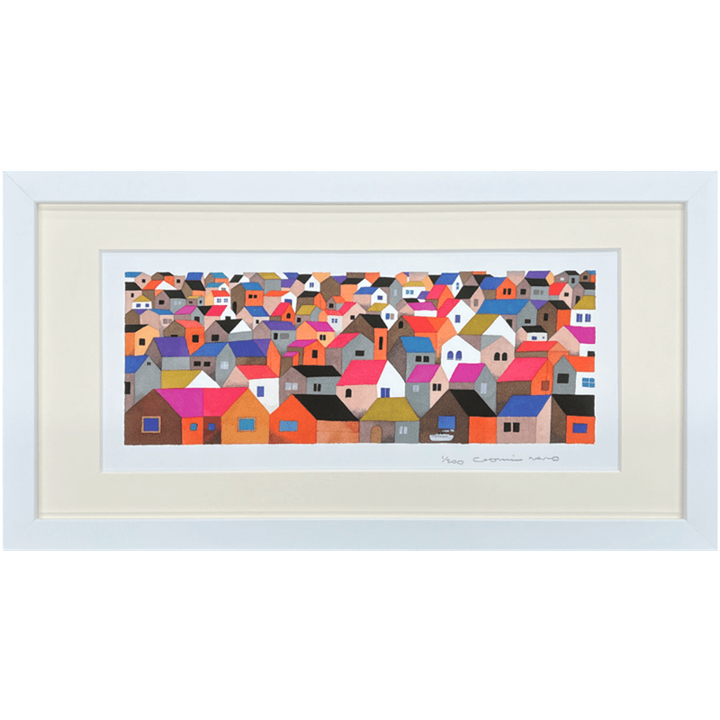 『うみのむこうは』ちいさいいえも【五味太郎プリマグラフィ版画】