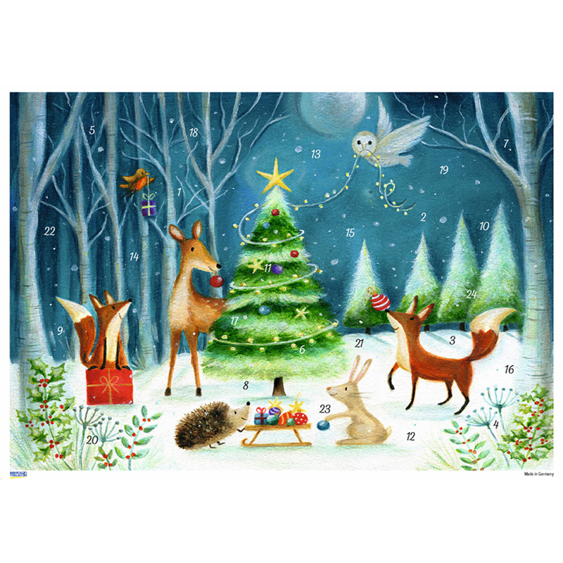 ツリーと動物【アドベントカレンダー】