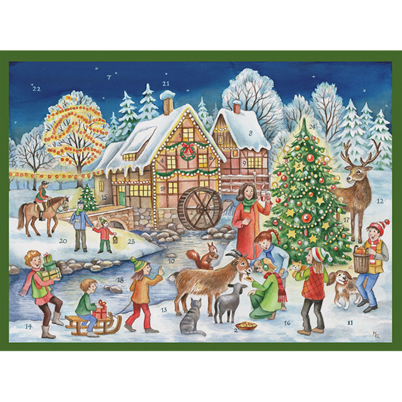 川沿いの村【アドベントカレンダー】