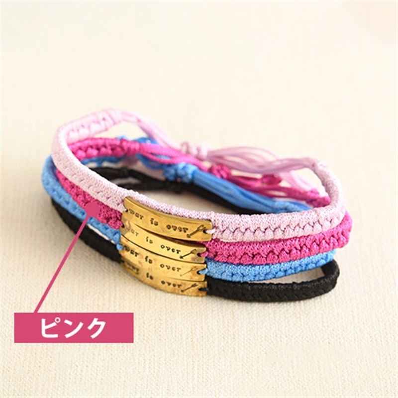 【数量限定】リバース　war is over ブレスレット　ピンク