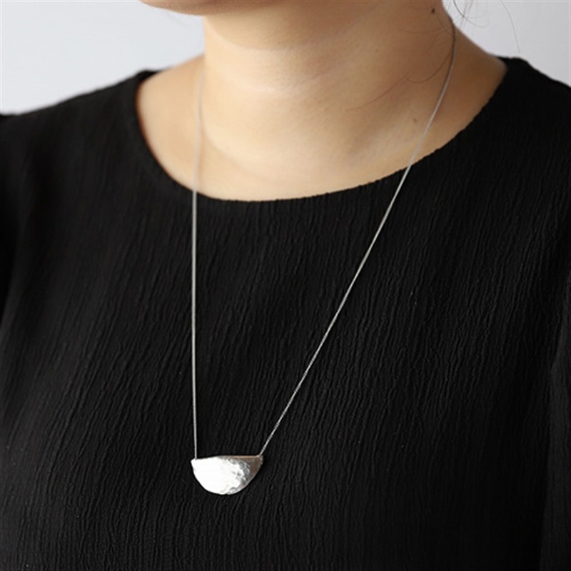 錫 二つ折りネックレス＜ロング＞