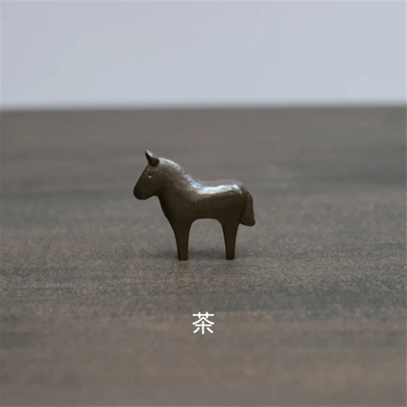 ミニ干支　福うま・小（茶）