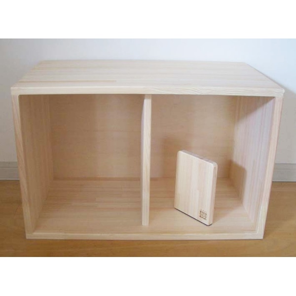 【直送】ひのき収納BOX　60cm幅High（完成品）