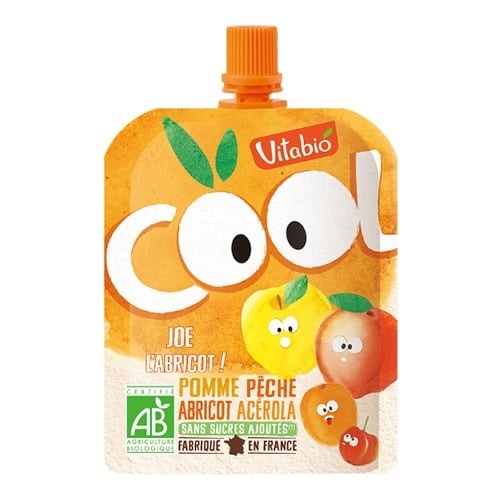 Vitabio クールフルーツ 有機アップル・ピーチ・アプリコット 90g