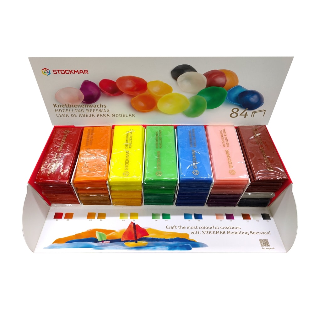 シュトックマー／みつろう粘土 15色84枚セット