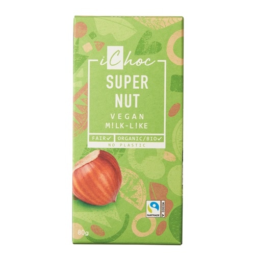 【秋冬限定】iChoc オーガニックチョコレート  スーパーナッツ 80g