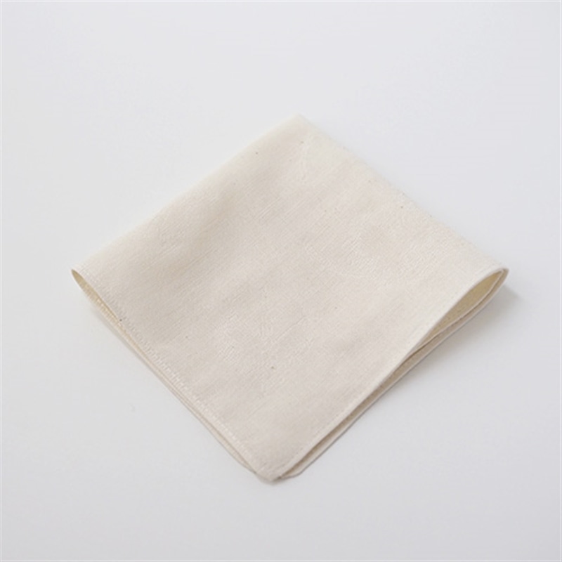 メイド・イン・アース 和綿ダブルガーゼハンカチーフ　【鷺草柄】【きなり】