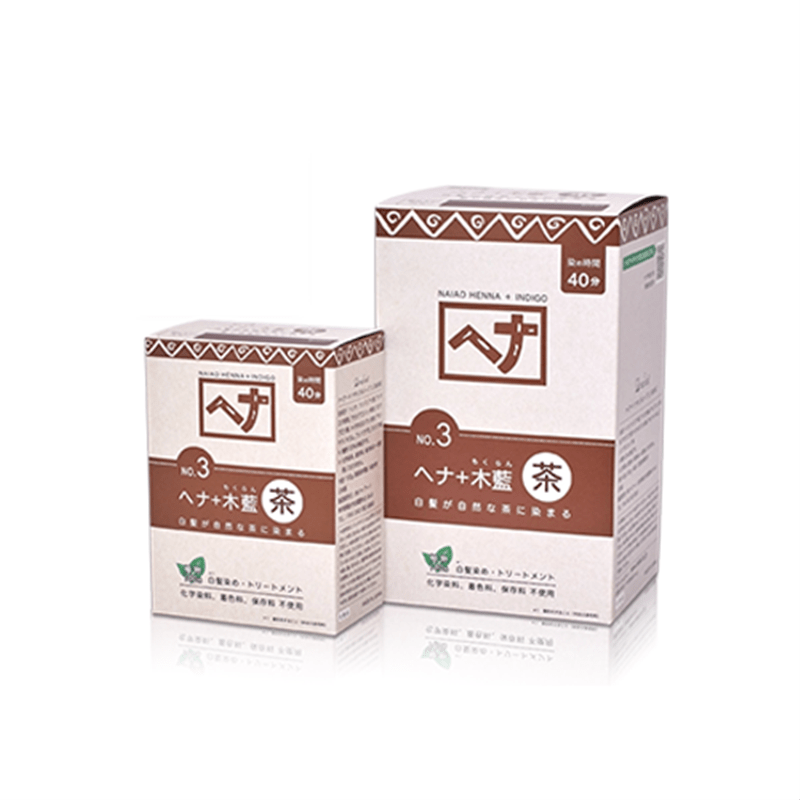 ナイアード　ヘナ+木藍 茶系 100ｇ