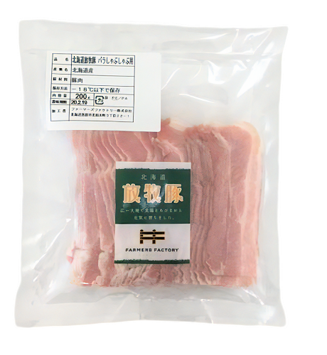 【冷凍】ファーマーズ 放牧豚バラスライス 250g