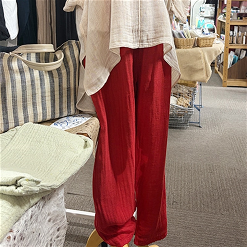 CAYA ストレートパンツくれない