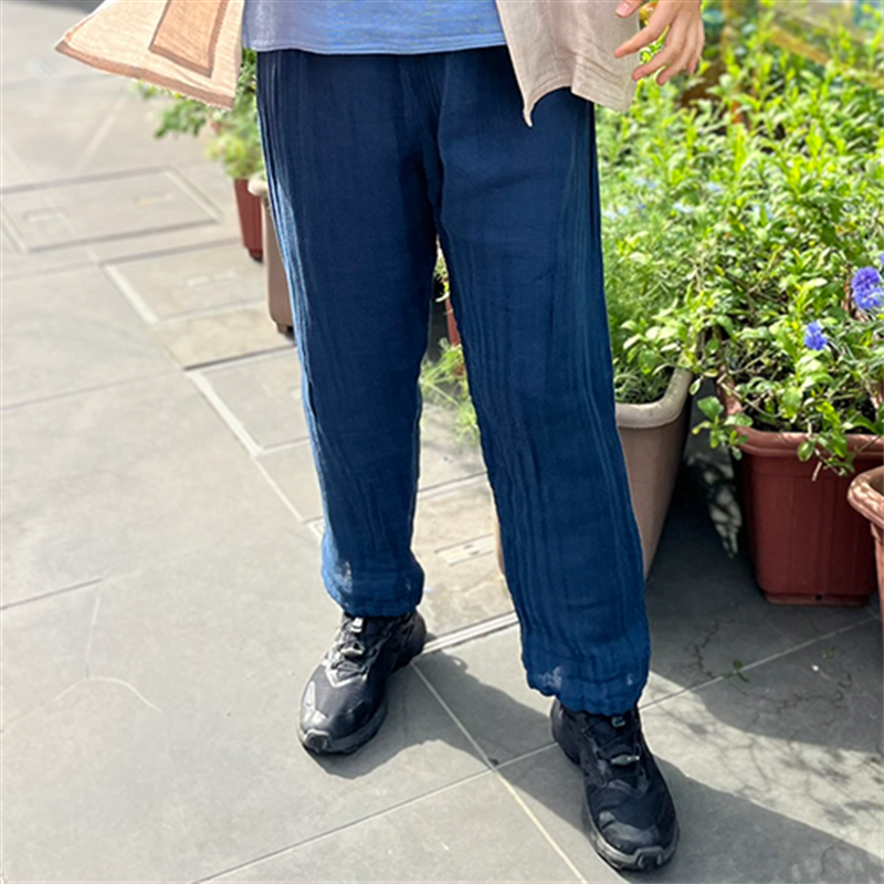 CAYA ストレートパンツ鉄紺