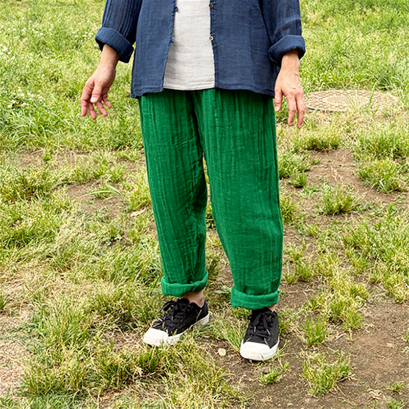 CAYA ストレートパンツ深緑