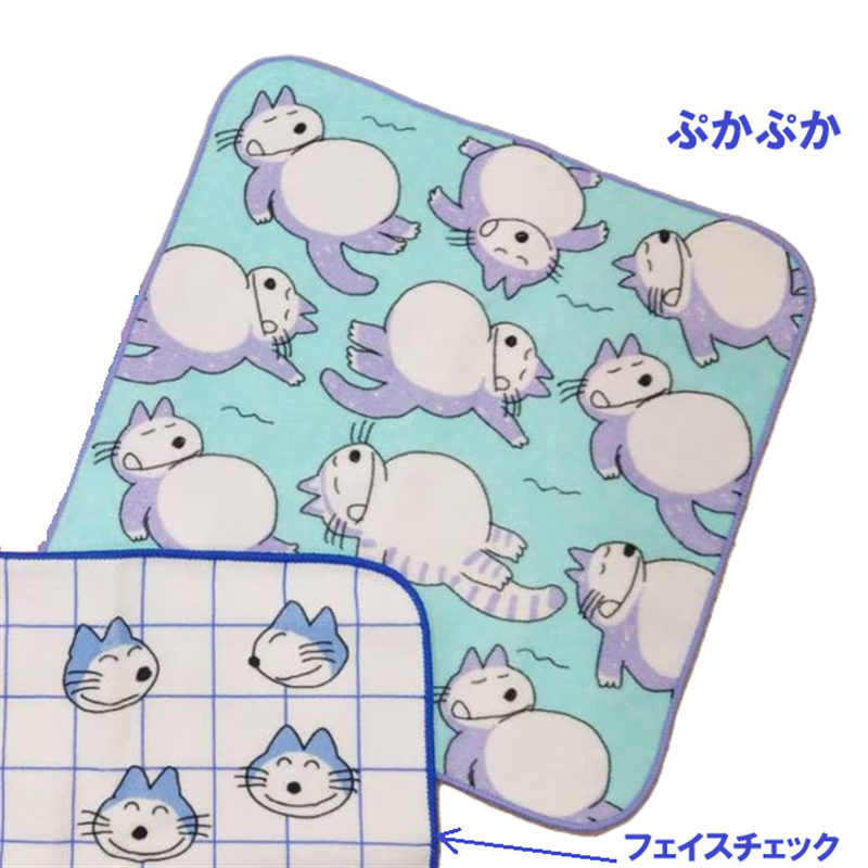 １１ぴきのねこ　プチタオル　ぷかぷか