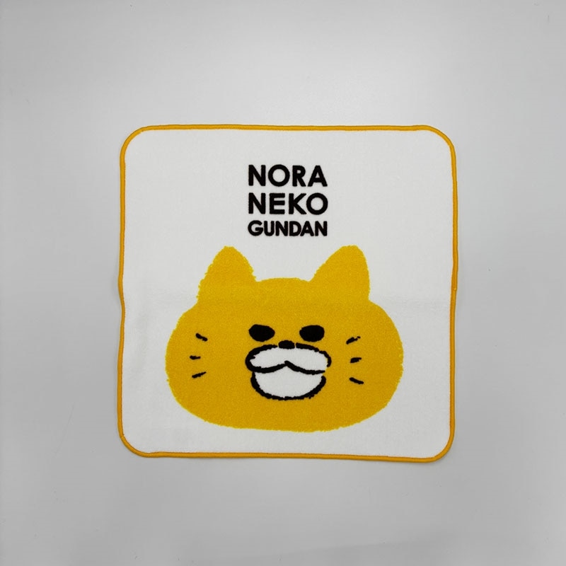 ノラネコぐんだん　タオルハンカチ　かお