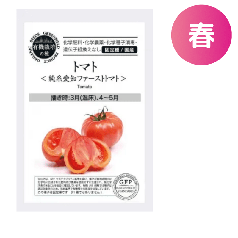 トマト＜純系愛知ファーストトマト＞【有機種子・固定種・国産】