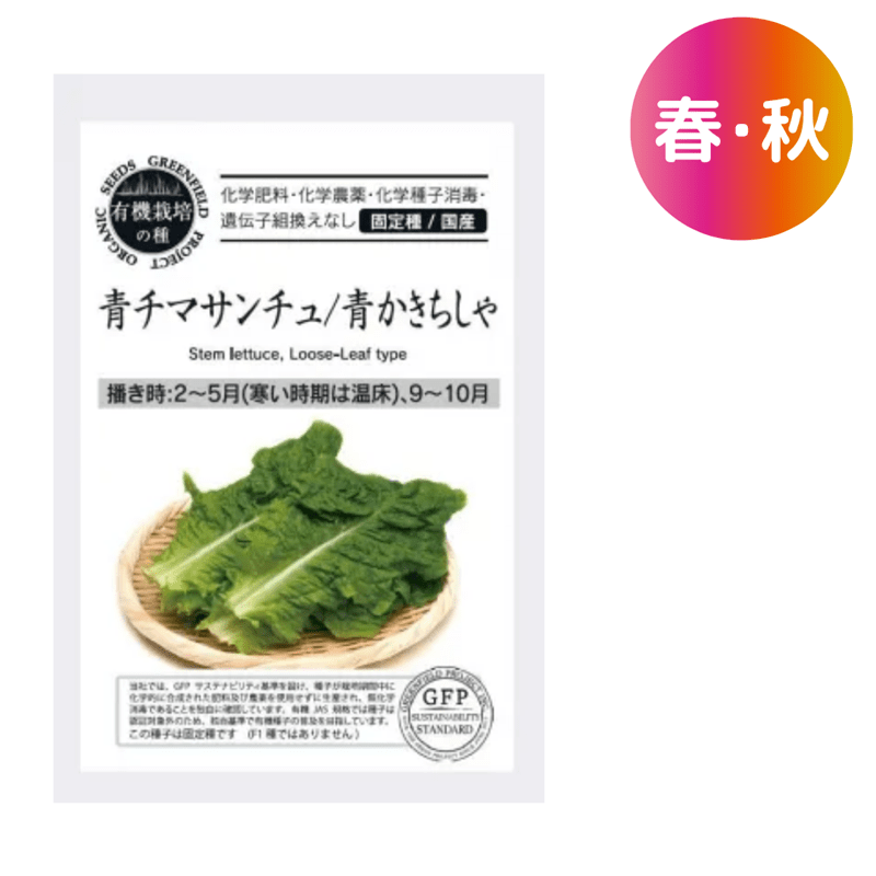 青チマサンチュ/青かきちしゃ【有機種子・固定種・国産】