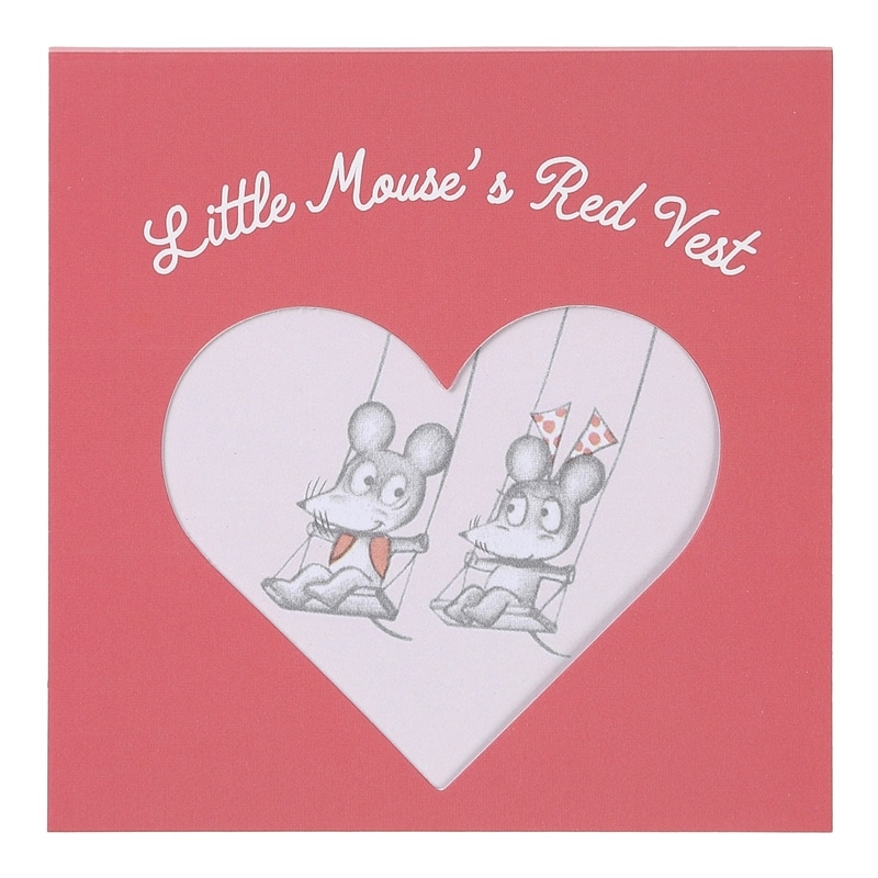 ねずみくんのチョッキ　メモ帳　ハート