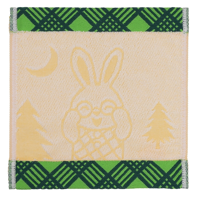 めがねうさぎ　ハンドタオル　めがねうさぎ