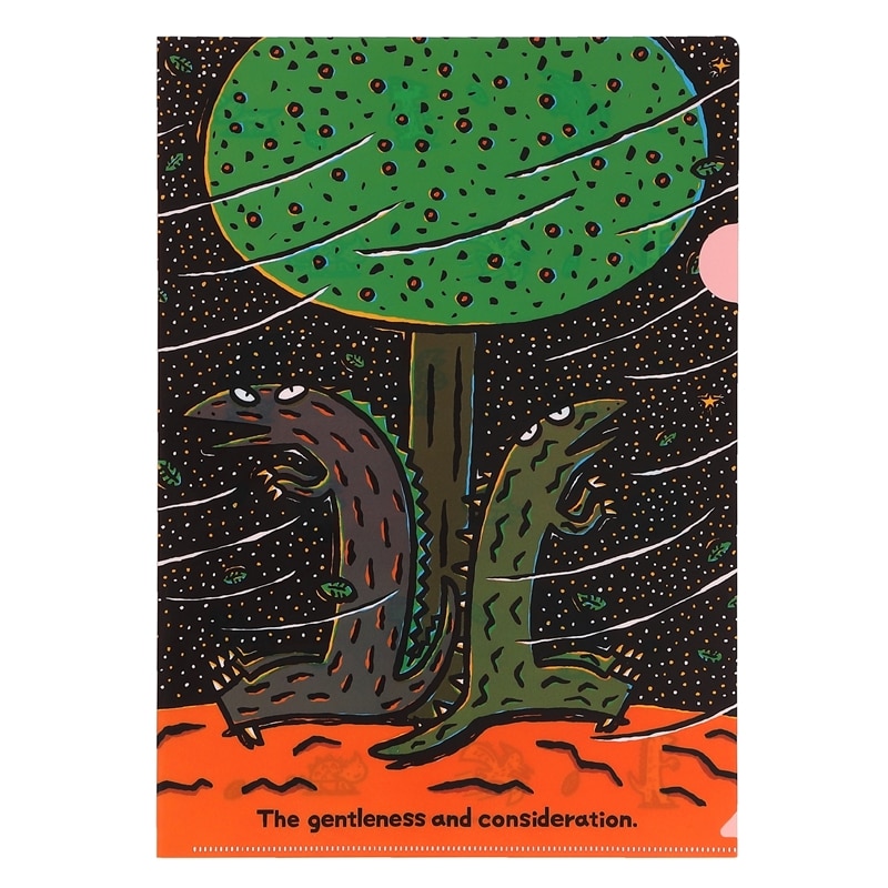 ティラノサウルス おまえうまそうだな　クリアファイル　やさしさとおもいやり