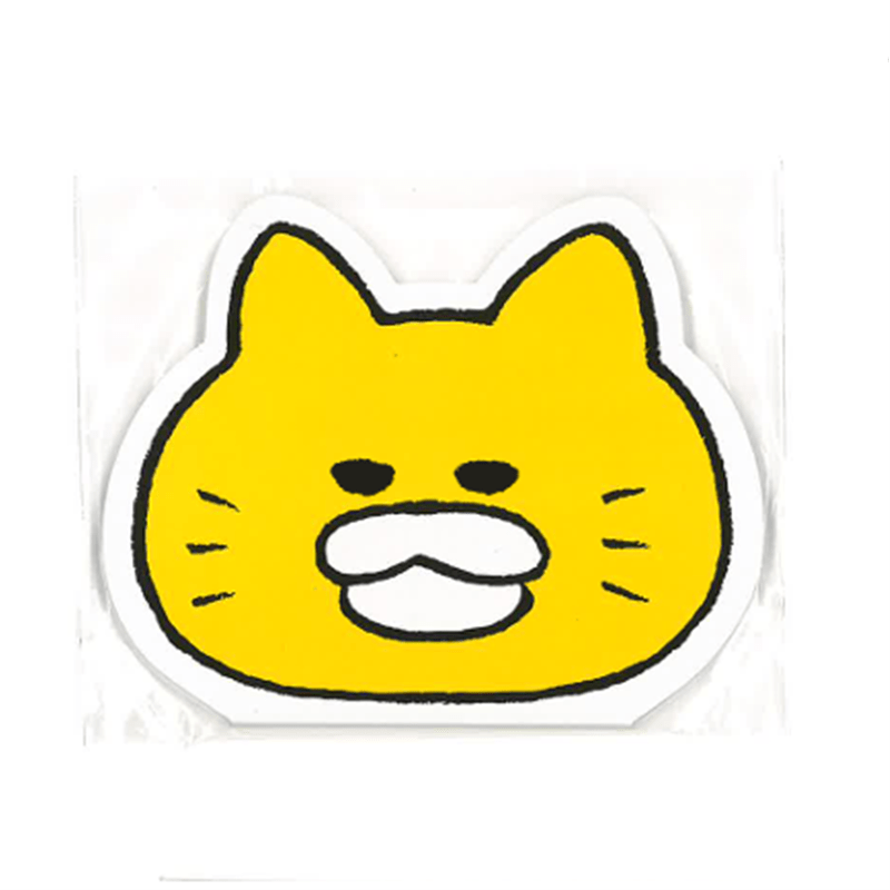 ノラネコぐんだん　ダイカットメモ　かお