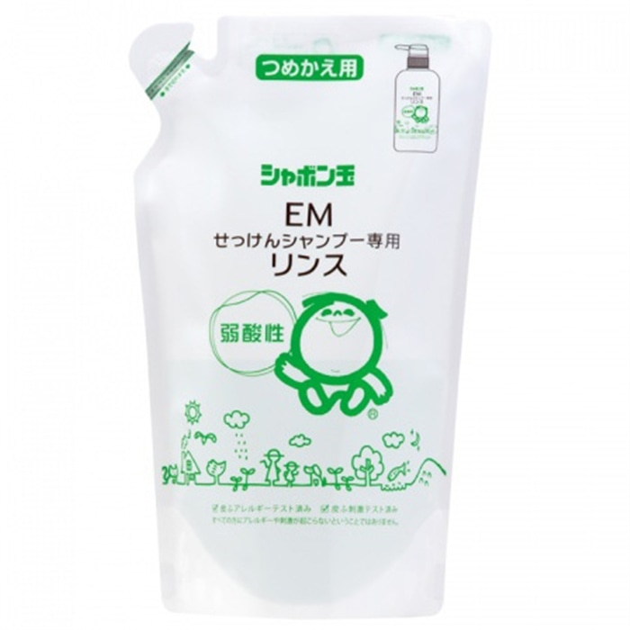 シャボン玉石けん EMせっけんシャンプー専用リンス詰替 420ml