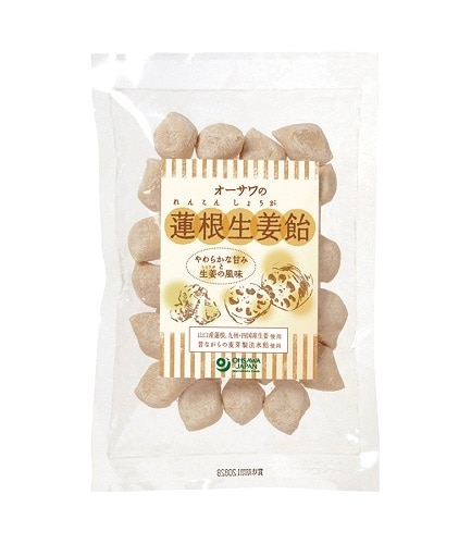 オーサワの蓮根生姜飴 （切飴）100g