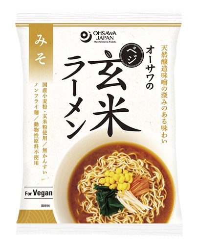 オーサワ ベジ玄米ラーメン みそ 118g(麺80g)