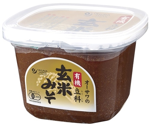 オーサワ 有機立科玄米みそ 650g