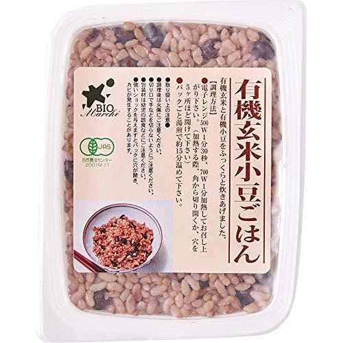 ビオマーケット 有機玄米小豆ごはん 160g