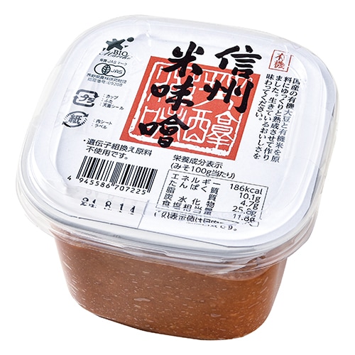 【冷蔵】ビオマーケット 有機信州米味噌 400g