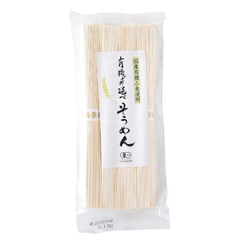 ビオマーケット 有機手延べそうめん 200g