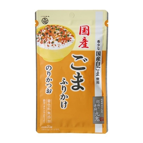 九鬼 国産ごまふりかけ のりかつお 25g